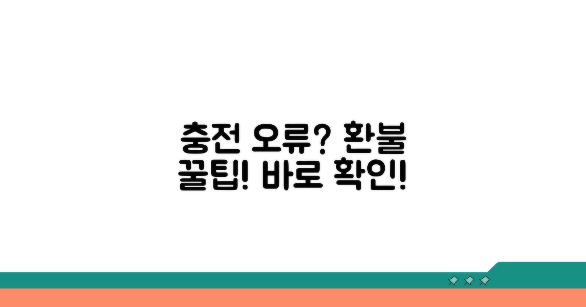 충전 오류? 환불은 이렇게!