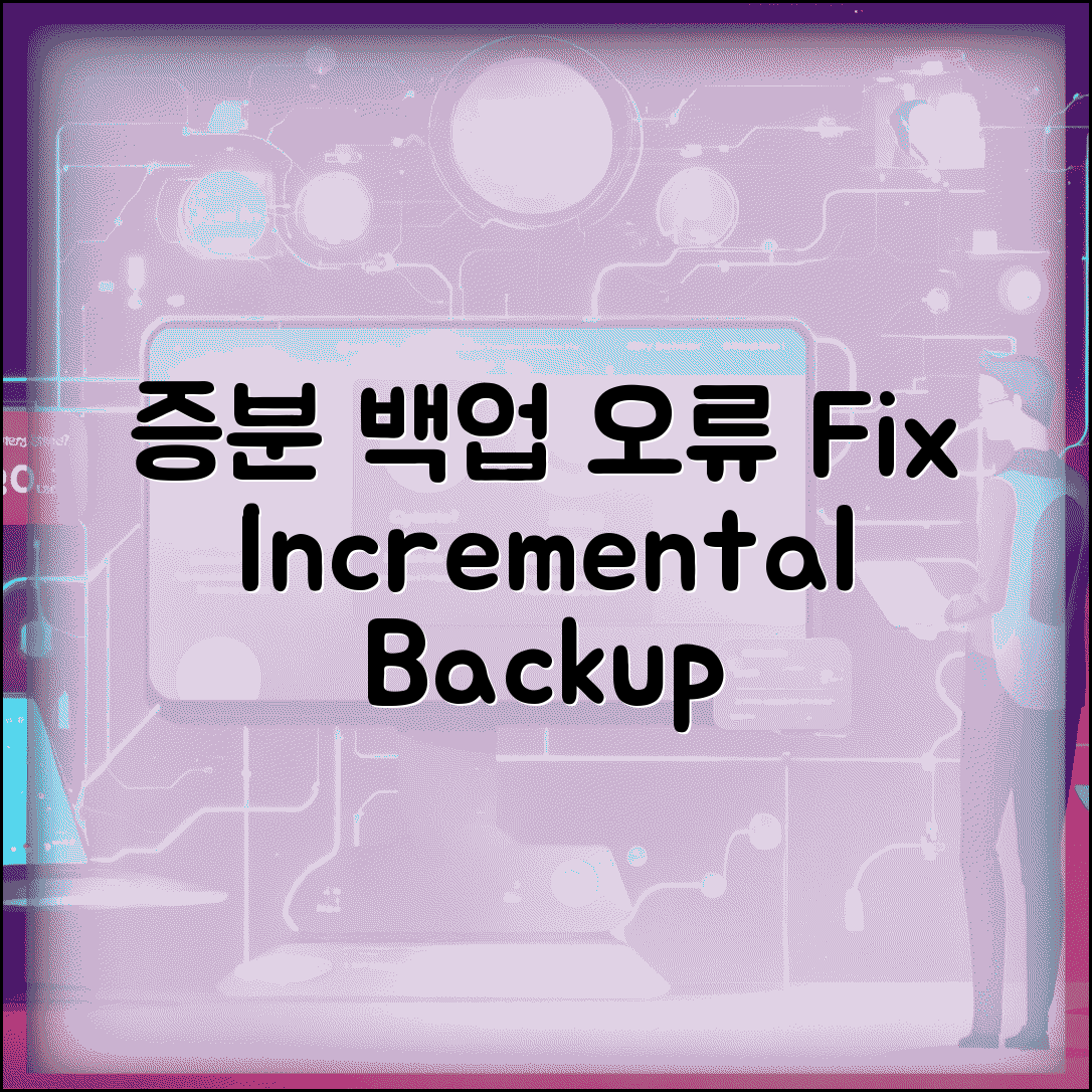 증분 백업 실패 오류 해결 | Incremental Backup 오류
