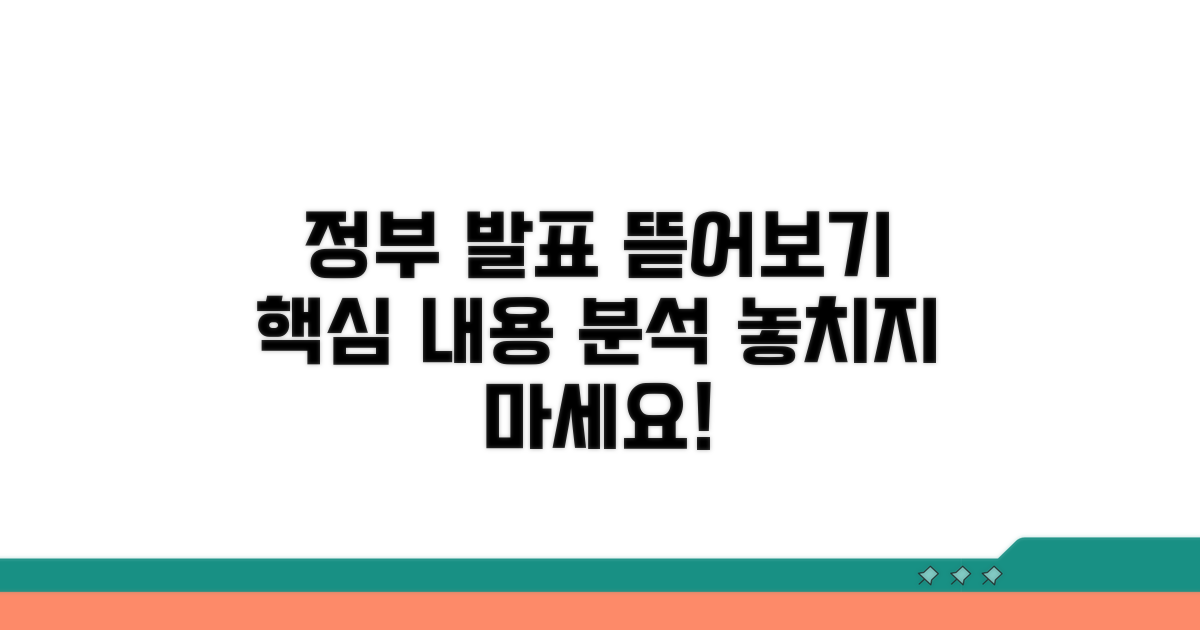 정부 공식 발표 내용 상세 분석