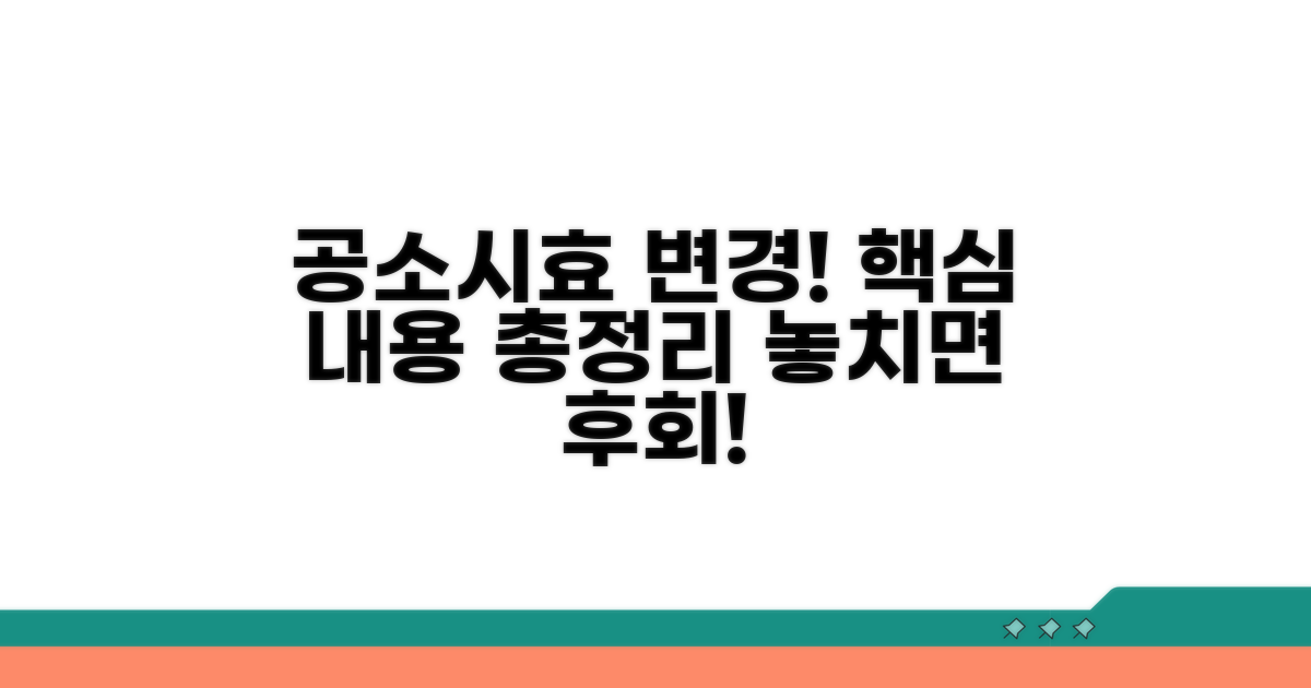 주요 공소시효 개정 내용 총정리