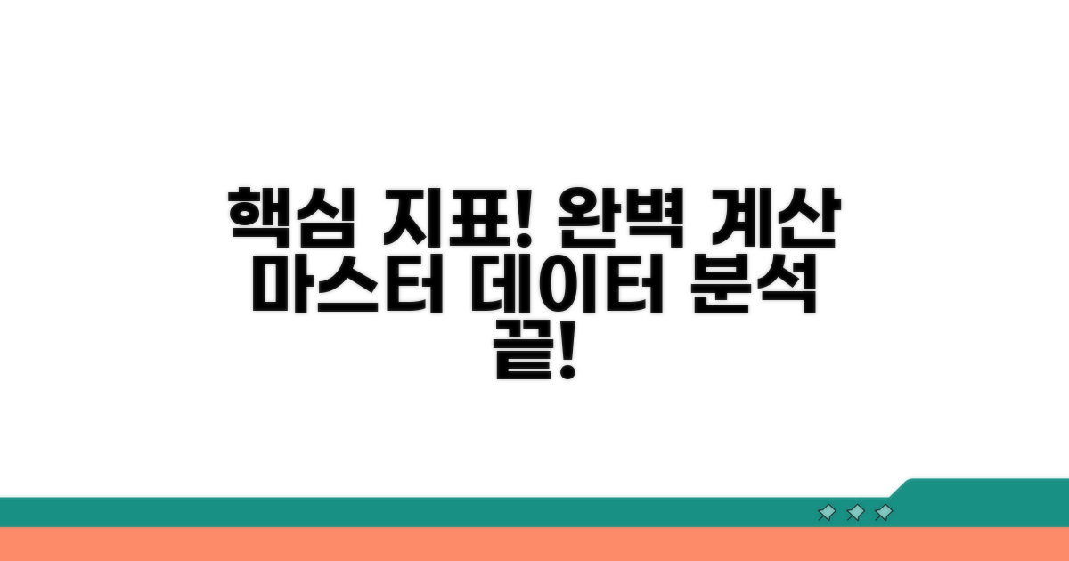 핵심 지표 계산 완벽 가이드