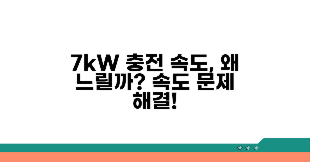 7kW 충전기 속도, 무엇이 문제일까?