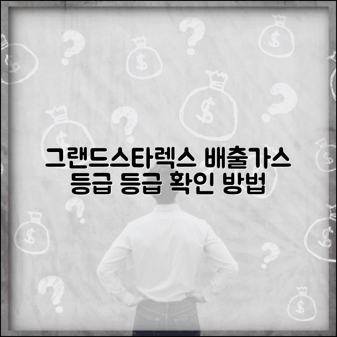 그랜드스타렉스 배출가스등급 | 현대 그랜드스타렉스 등급 확인