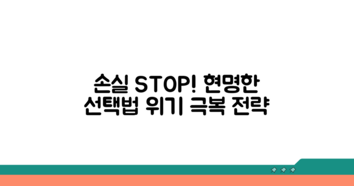 손실 발생 시 현명한 선택법