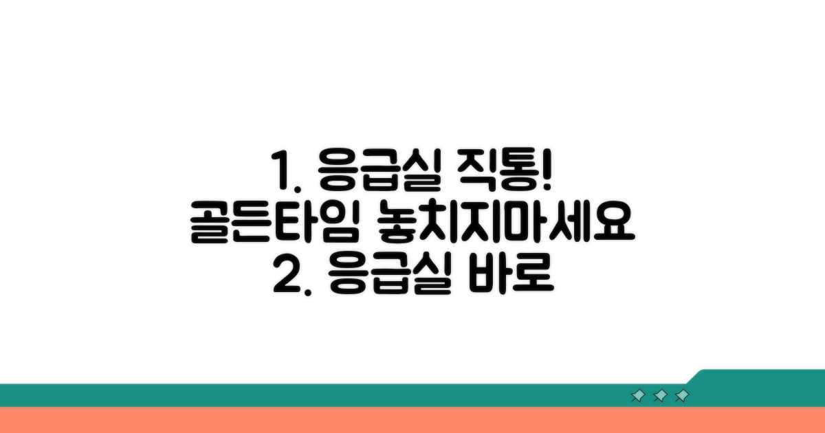 응급실 직통 연결 방법 안내