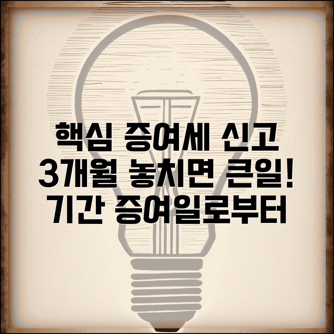증여세 신고 기한 3개월 | 증여세 신고 기간 증여일로부터