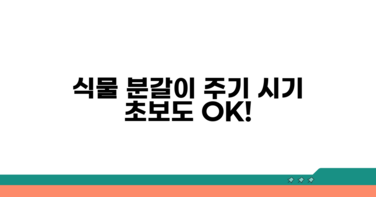 식물별 분갈이 주기와 시기 파악법