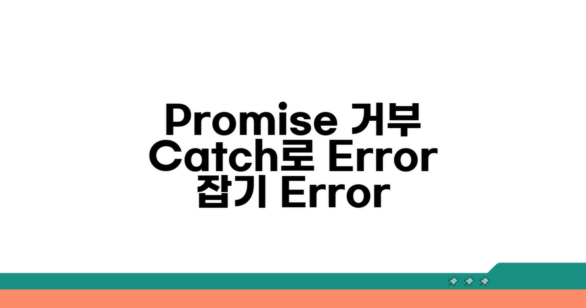 catch로 거부된 Promise 다루기