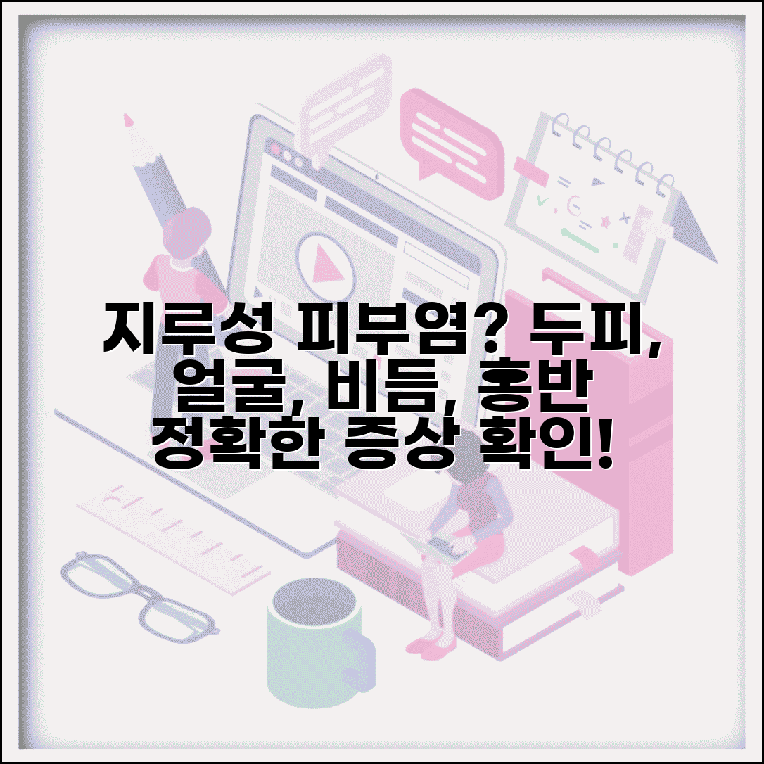 지루성 피부염 증상 두피 얼굴 | 지루성 피부염 증상 비듬 홍반