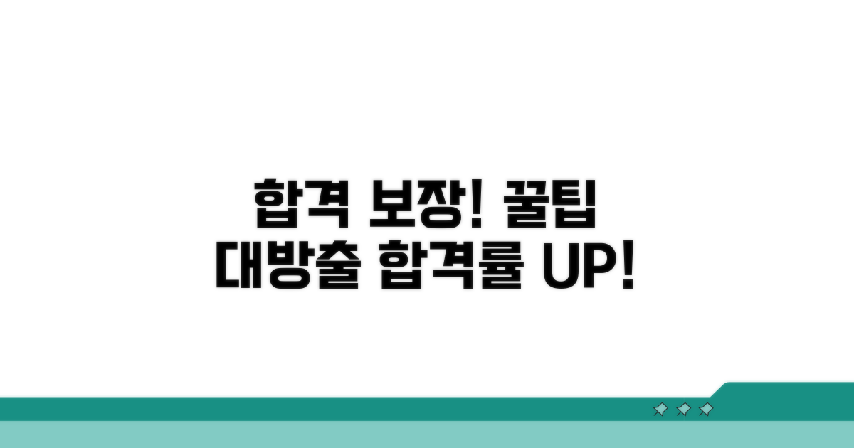 합격률 높이는 실전 꿀팁 공개