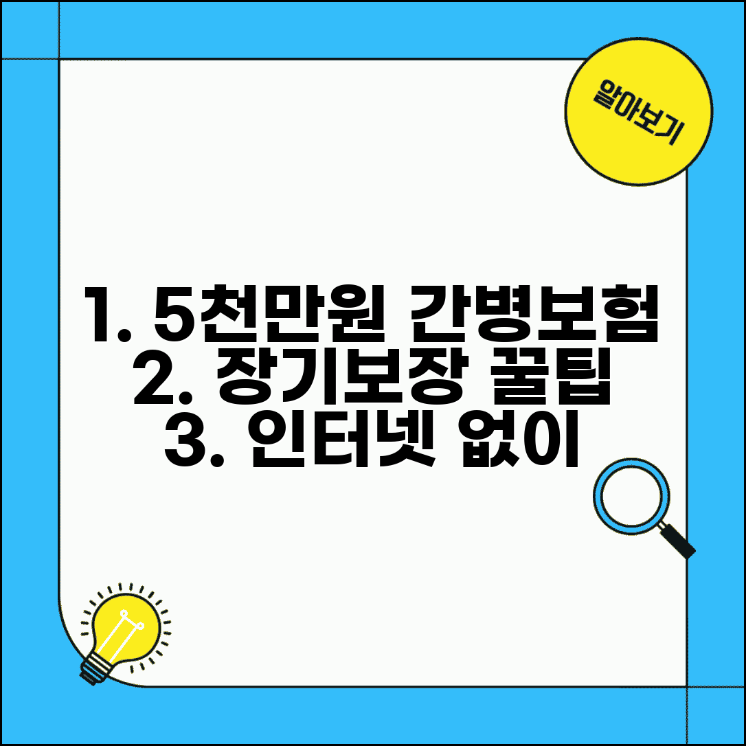 5000만원 간병보험 장기보장 | 인터넷 발품팔기 없이 꿀팁 총정리