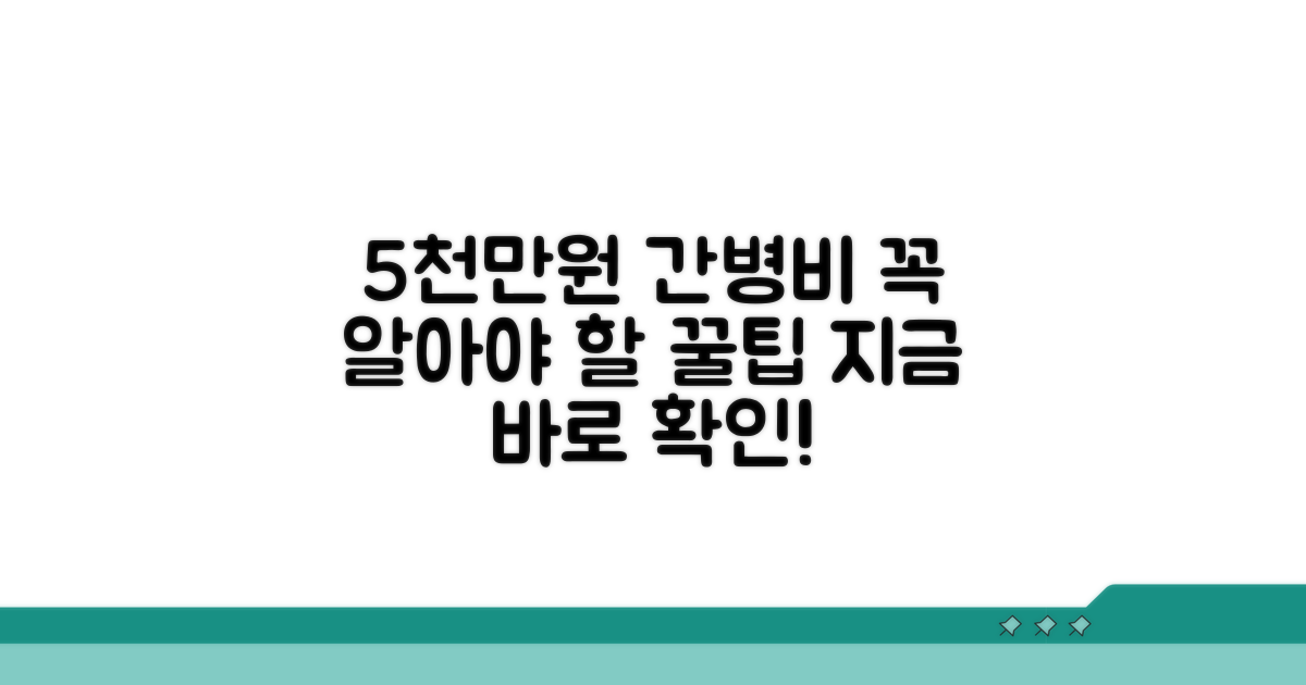 5000만원 간병보험 핵심 정리