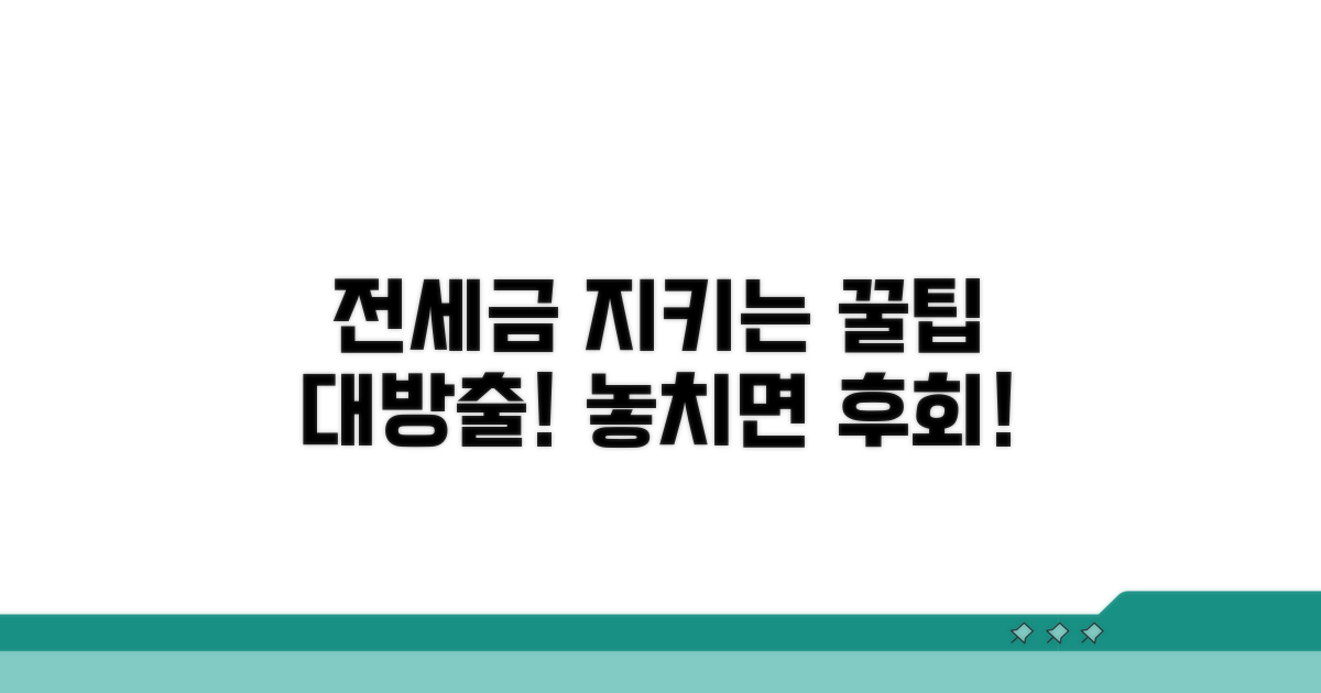 전세보증금 지키는 핵심 방법