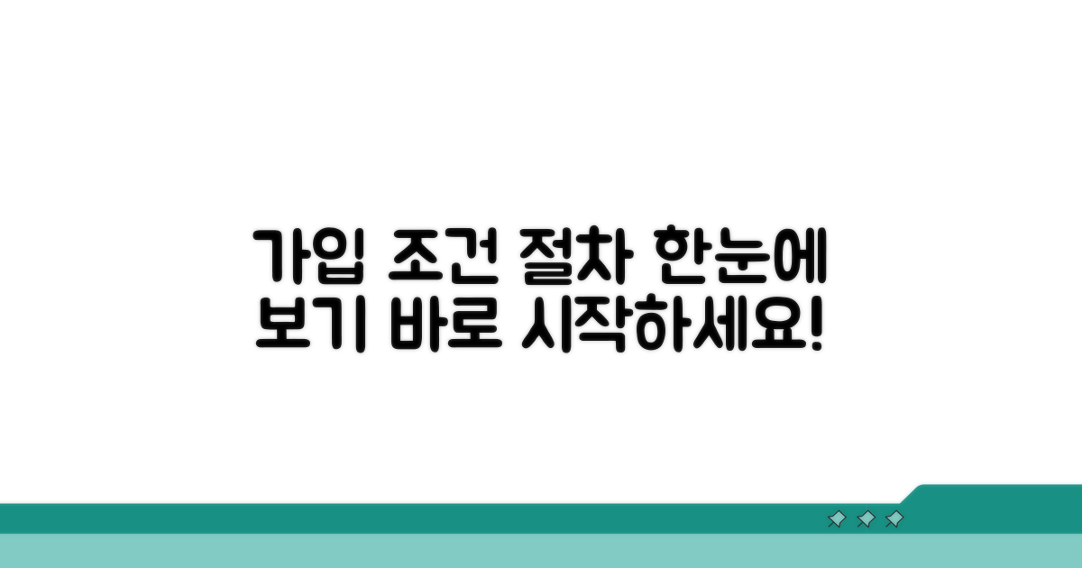 가입 조건과 절차 상세 안내