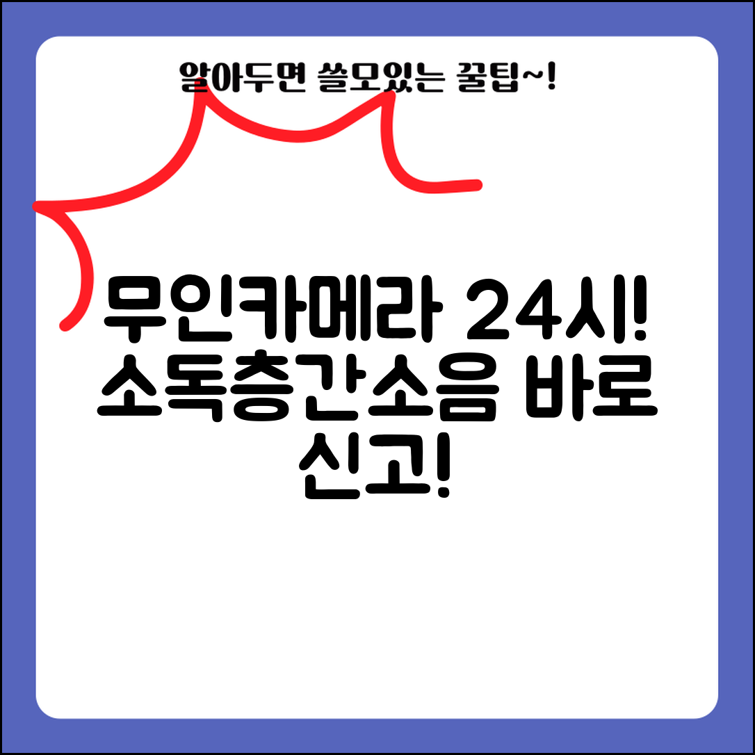 무인카메라 단속 24시간 | 소독위반, 층간소음 무인단속 카메라 사용법, 신고