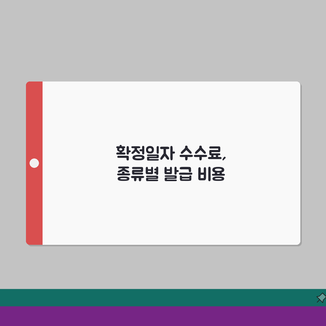 확정일자 수수료 계산 | 계약종류별 발급비용, 꿀팁 공유해요!
