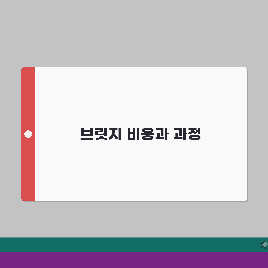 브리지 비용 가격 3개 브리지 치료 과정 | 치아 브릿지 임플란트 비교 추천!