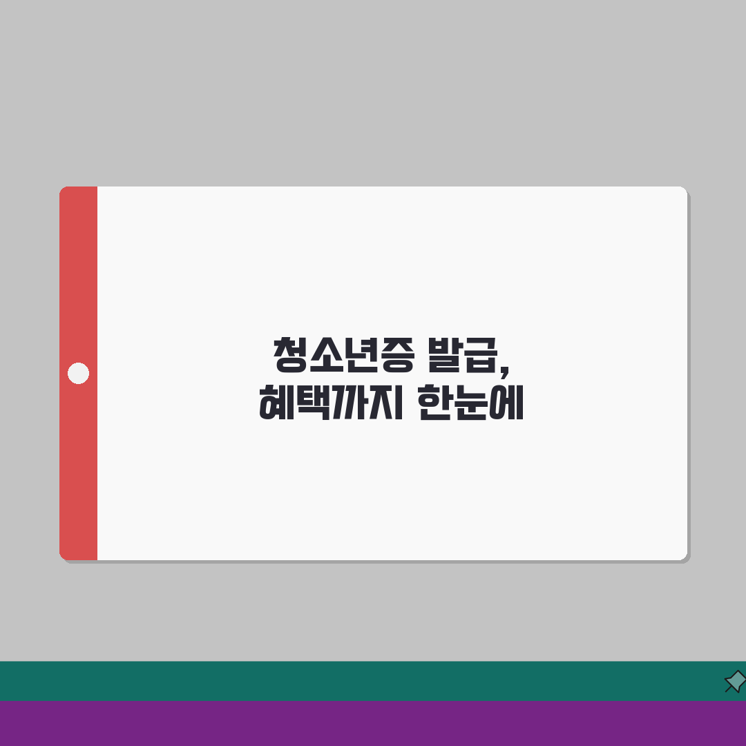 청소년증 발급신청 | 학생신분증 발급안내 A to Z: 5가지 혜택 총정리