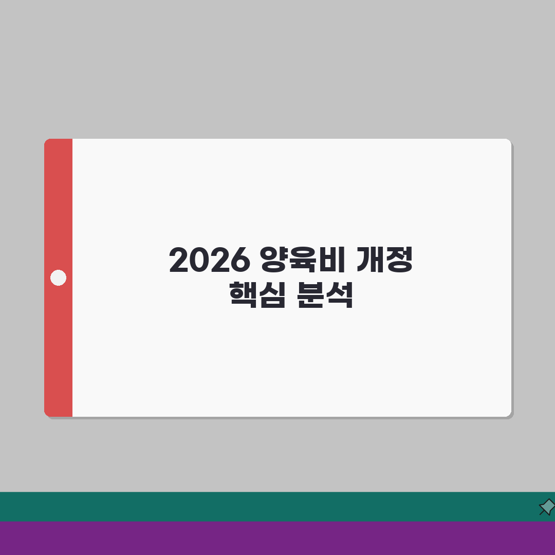 양육비 산정표 2026 개정 | 최신 양육비 산정기준 변경사항 완벽가이드: 7가지 핵심 변