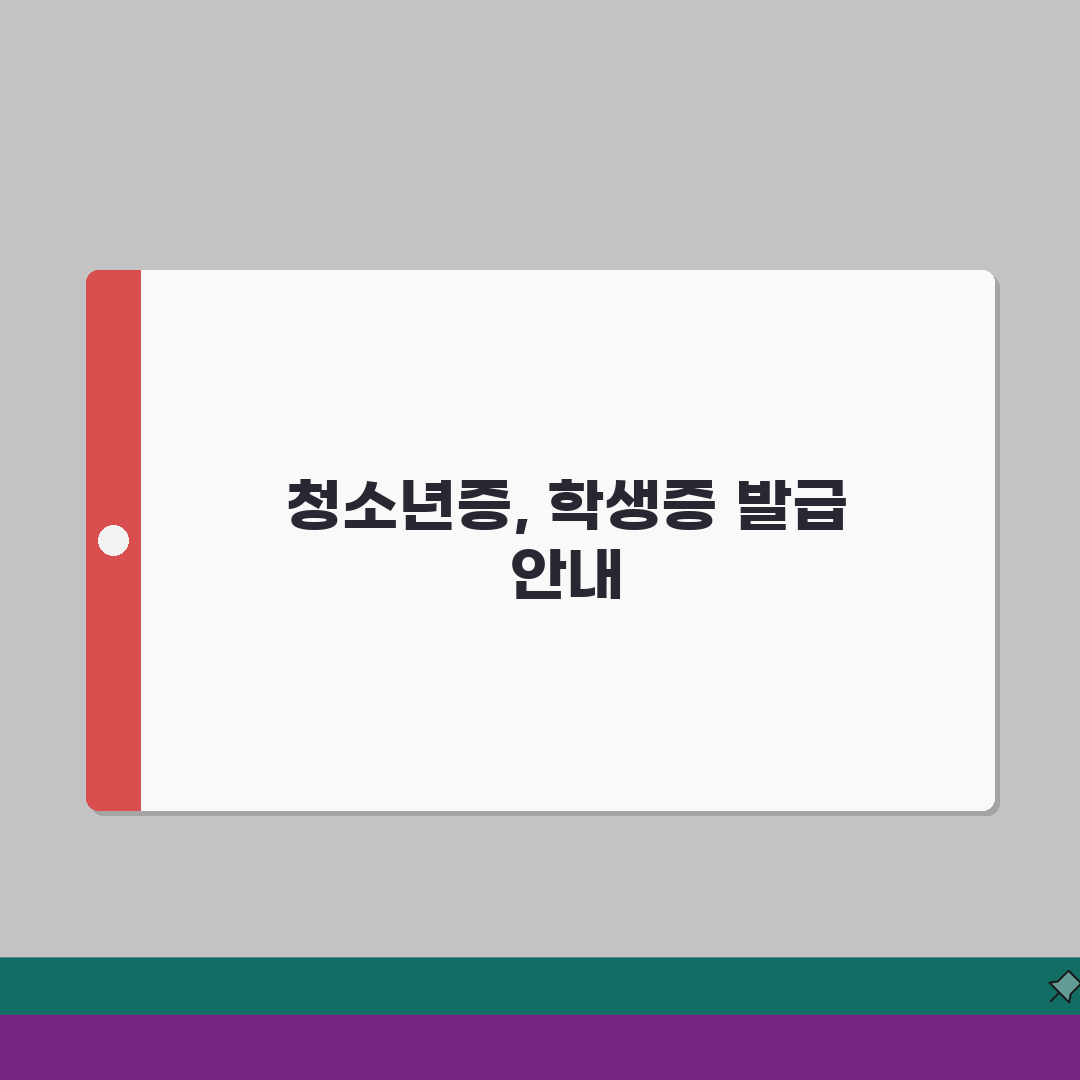 청소년증 발급신청 | 학생신분증 발급안내 A to Z: 5가지 혜택 총정리